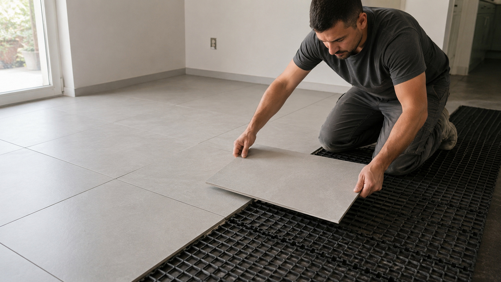Ondablock: young Spanish entrepreneurs launch a dry, mortarless tile flooring system